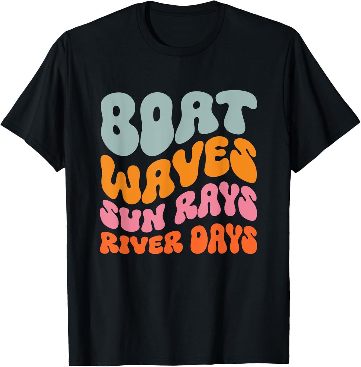 Boat Waves Sun Rays River Days Apparel Streetwear Style Everyday Wear