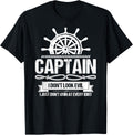 captain I don t look evil I just don t grin motor boat Apparel Premium Print Fan Favorite