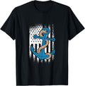 Nautical Blue Anchor American Flag for Sailor Boat Captain Apparel Viral TikTok Find Best Seller Look