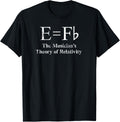 Funny Musician, E equals F Flat, Theory Of Relativity Joke Apparel | Premium Quality | Customer Favorite