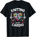 Knitting Is My Cardio Funny Yarn Lover Knitter Yarn Supply | Viral US Pick | Customer Favorite