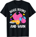Dogs Books And Yarn Crocheting Dog Book Lover Yarn Supply | Viral US Pick | Perfect for Crafters
