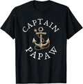 Captain Papaw Boat Sailing Boating Vintage Anchor Funny Apparel Trending US Gift Ready