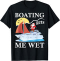Boating Gets Me Wet Christmas Pajama Funny Xmas Boating Apparel Trending US Everyday Wear