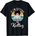 Knitting Gifts & Supplies If I'm Sitting I'm Knitting Crocheting Yarn Knitter Yarn Supply | Top Rated | Perfect for C...
