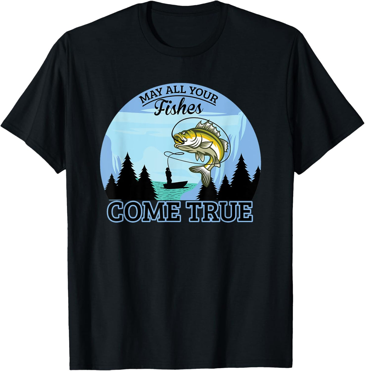 Vintage Fish Design Funny Boating Fishing Apparel Comfort Fit Gift Ready