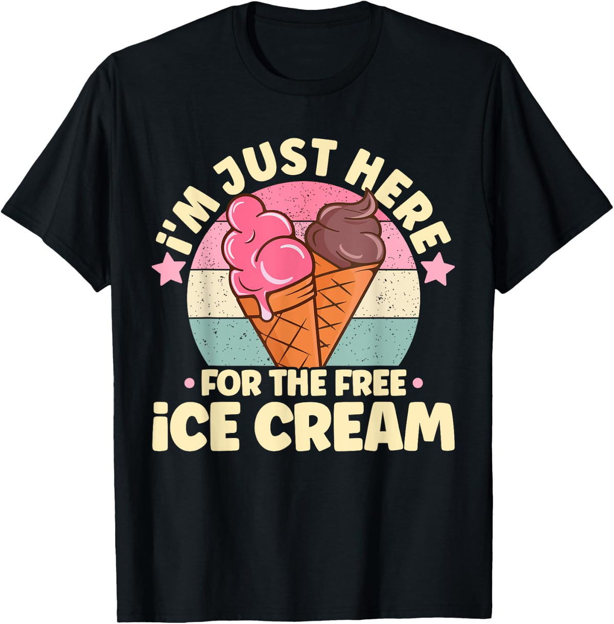 Funny Cruise Ship Free Ice Cream Cruising Boat Apparel Premium Print Gift Ready