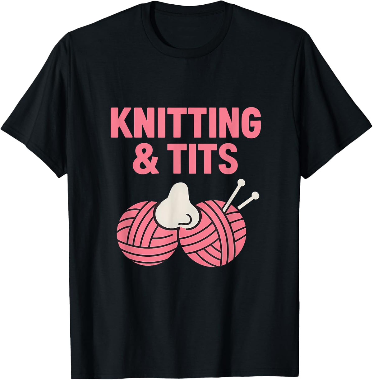Knitting & Tits Yarn Lover Funny Knitting novelty Yarn Supply | Trending 2025 | Perfect for Crafters