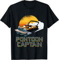 Retro Sunset Pontoon Boating PONTOON CAPTAIN Apparel Viral TikTok Find Best Seller Look