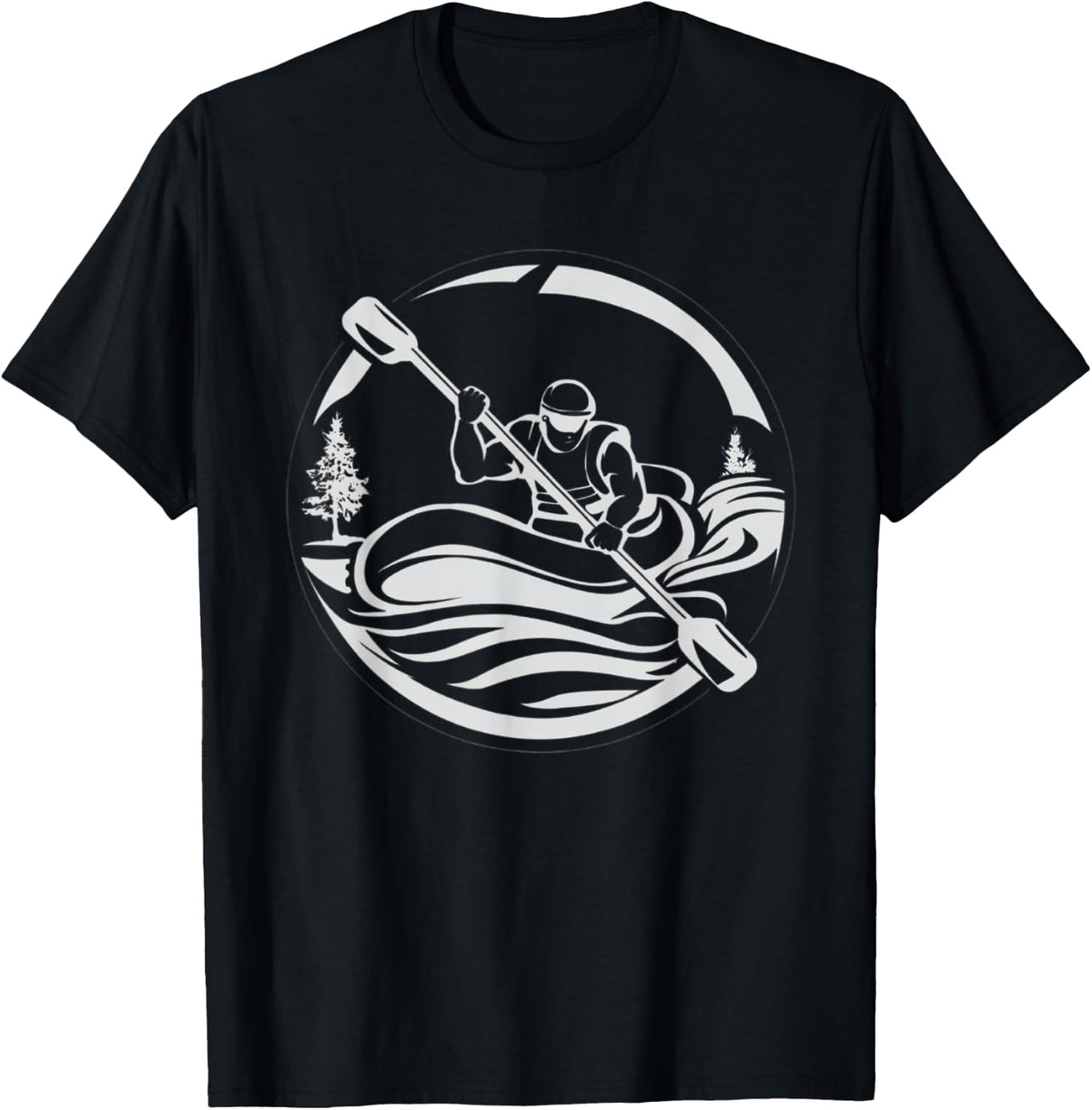 River Rafting Adventure Design Paddle and Nature boat white Apparel Comfort Fit Best Seller Look