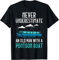 Mens Pontoon Captain Gift Boat Pontooning Apparel Comfort Fit Hot Right Now