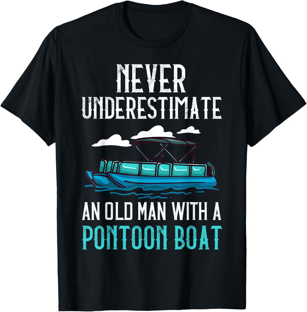Mens Pontoon Captain Gift Boat Pontooning Apparel Comfort Fit Hot Right Now