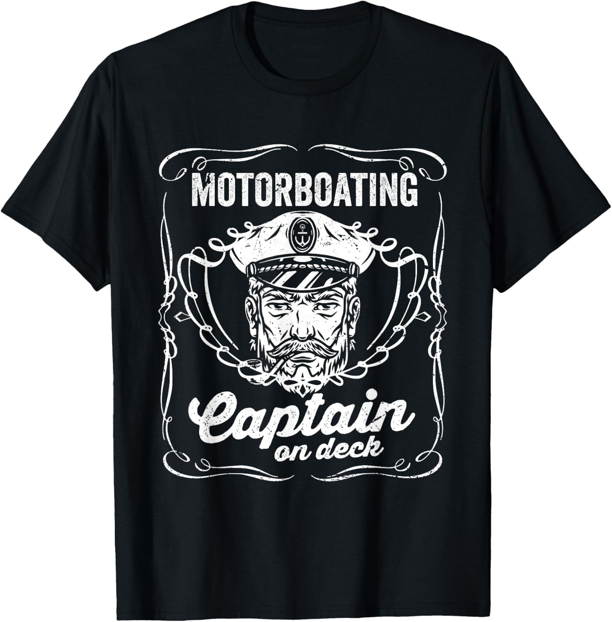 Motorboating Captain On Deck Motorboat Motorboating Apparel Premium Print US Top Pick