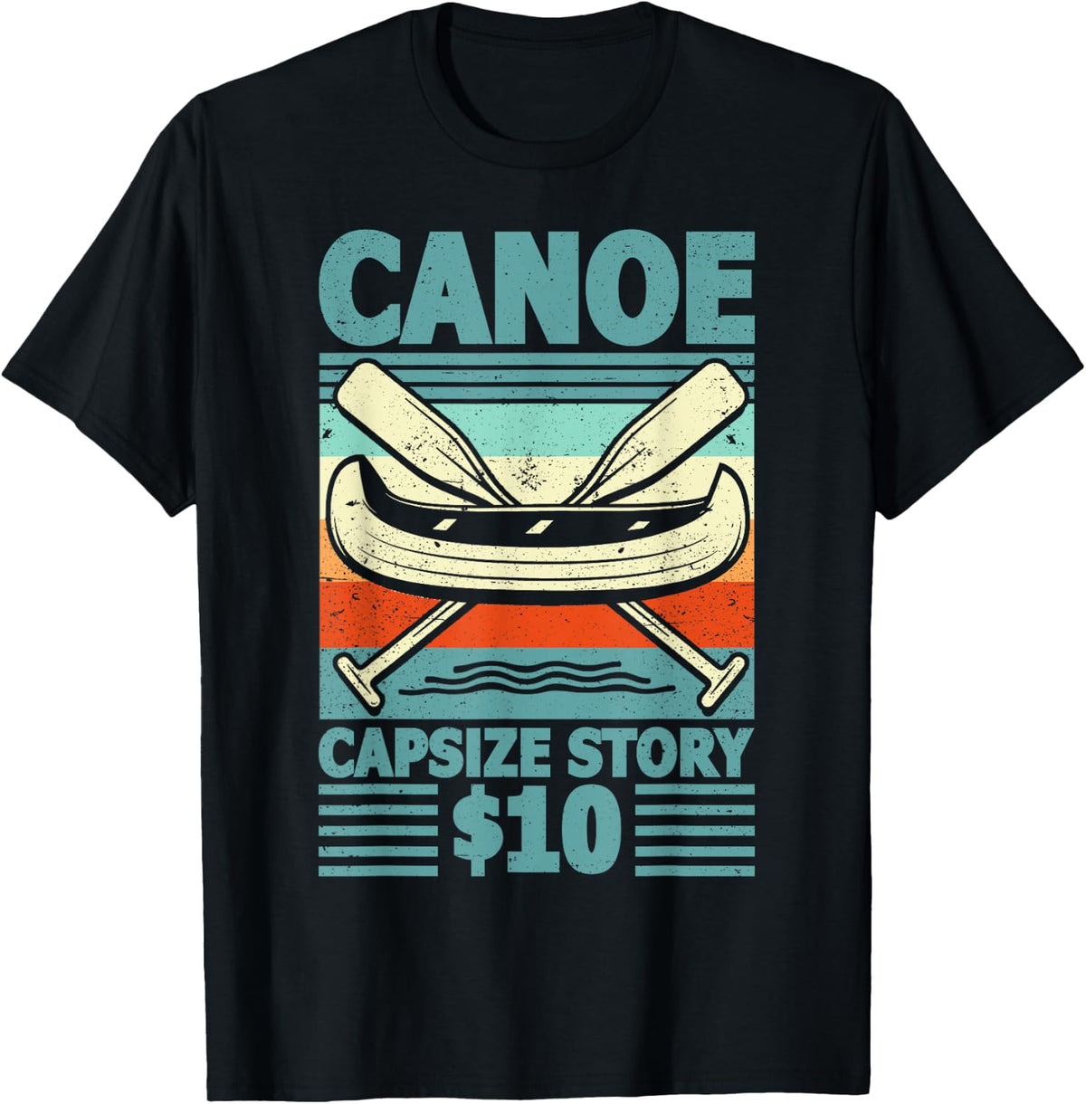 Canoe Capsize Story 10USD Retro Canoe Boat Apparel High Search Demand US Top Pick
