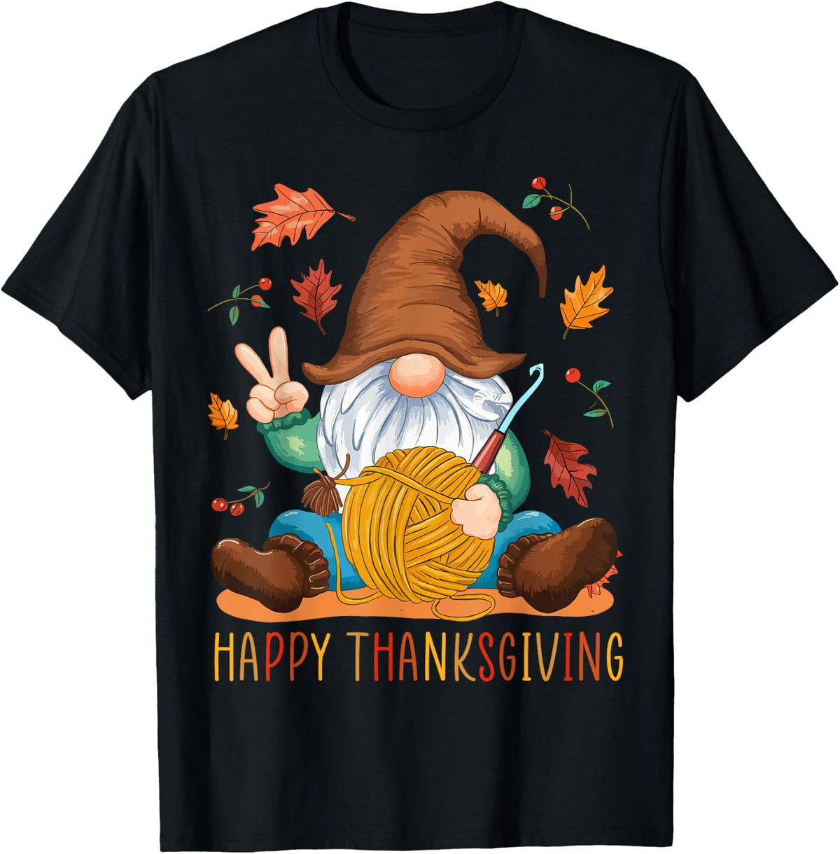 Happy Thanksgiving Fall Autumn Crochet Yarn Hook Gnome Yarn Supply | High Search Volume | Perfect for Crafters