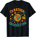 I'd Rather Be Crocheting Yarn Flower Graphic Design Yarn Supply | High Search Volume | High CTR Title