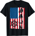 Patriotic US American Flag Sailboat Sailing T Shirt for Women Kids Men T Shirt Premium Print US Top Pick