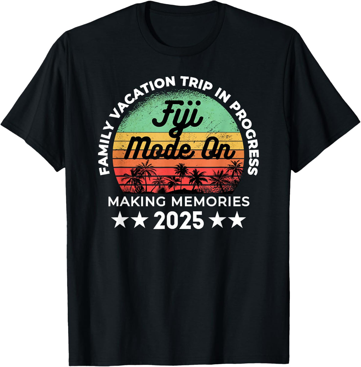 Cruise Squad Fiji Oceania Vacation T Shirt Unisex Adults Kids Black Small Short Sleeve Retro Vintage Crew Neck Family Fr