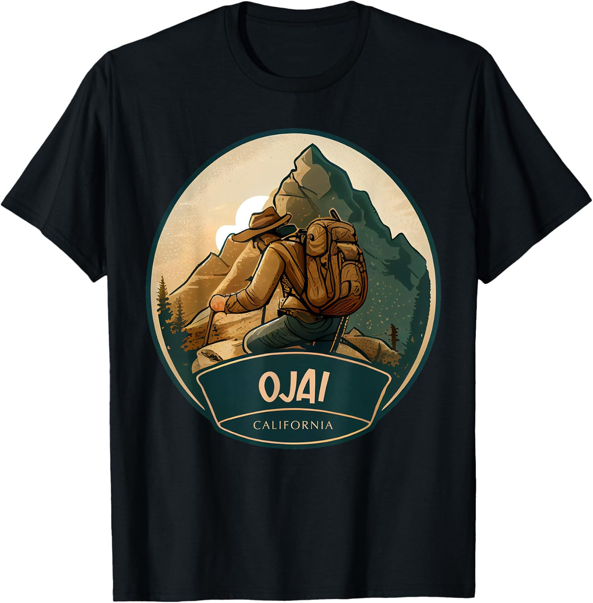 Ojai California Souvenir Hiking Apparel | US Viral Style