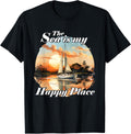 The Sea Is My Happy Place Love Sailing Boating Apparel High Search Demand Everyday Wear