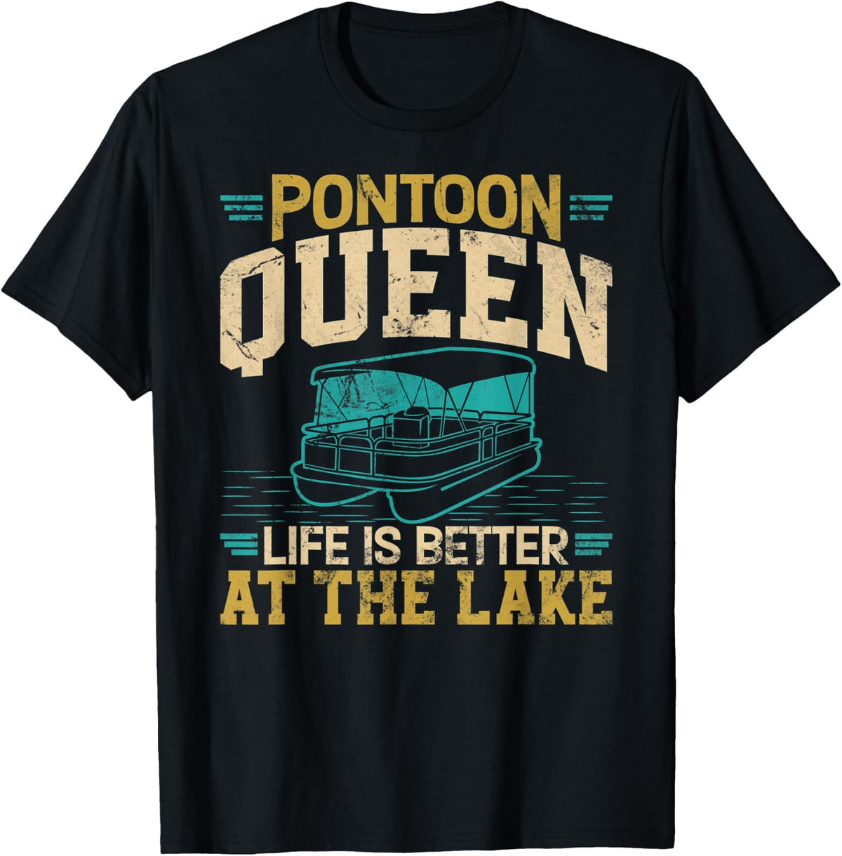 Pontoon Queen Funny Boating Lake Pontooning Womens Boat Apparel Streetwear Style Best Seller Look