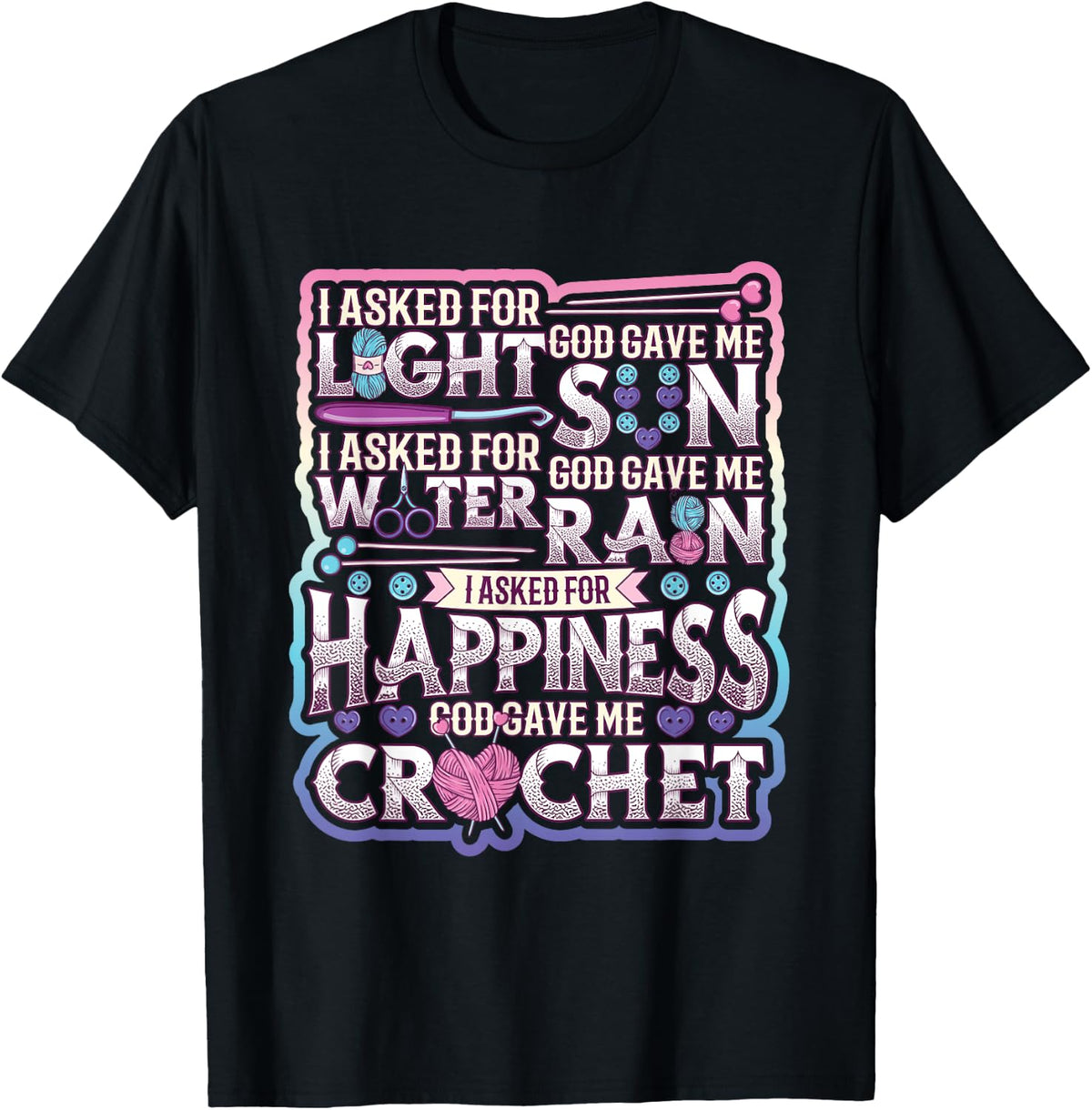 Crochet Happiness Yarn Crocheting Yarn Supply | Viral US Pick | Perfect for Crafters