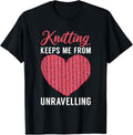 Knitting keeps me from unravelling Crocheting Yarn Knitter Yarn Supply | Premium Quality | Customer Favorite