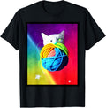 Cat in Space holding colorful yarn Yarn Supply | Viral US Pick | High CTR Title