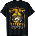 Sailor and Captain Motor Boat Tee T Shirt Viral TikTok Find US Top Pick