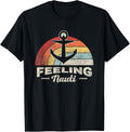 Funny Boat Anchor Shirt Retro Feeling Nauti Funny Boating T Shirt Comfort Fit Best Seller Look