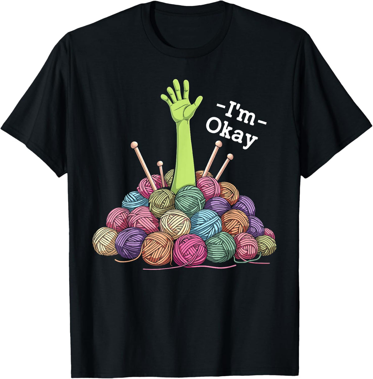 I'm okay crochet yarn funny knitting Im okay yarn crocheting Yarn Supply | Trending 2025 | Perfect for Crafters