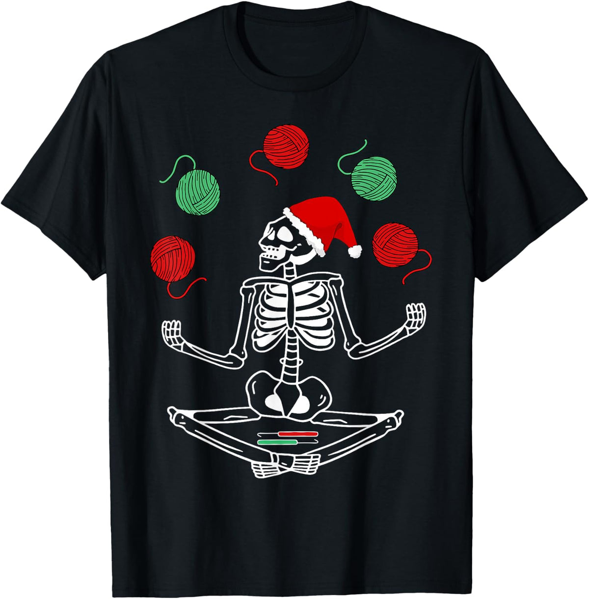 Christmas Skeleton Yoga Crocheting Crochet Yarn Lover Yarn Supply | Trending 2025 | Customer Favorite