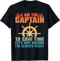 Cool Boat Captain for Men Women Boating Pontoon Boat Owner Apparel Comfort Fit US Top Pick