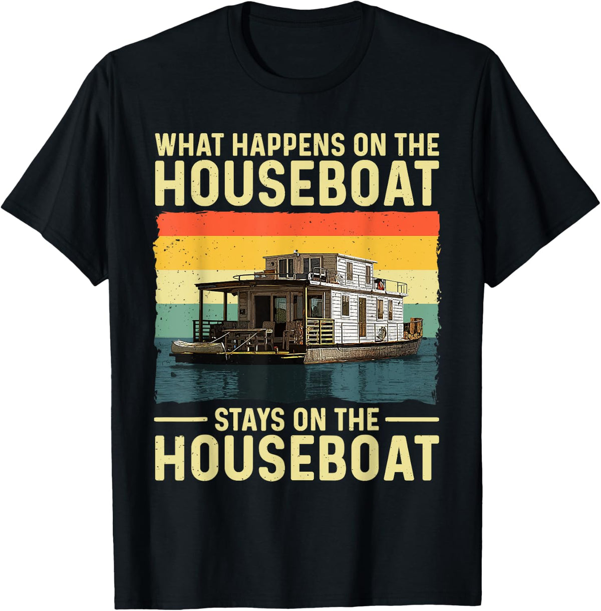 Houseboat Design For Men Women House Boat Captain Houseboat Apparel Premium Print Hot Right Now