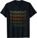 Love Heart Tugboat Tee Grunge Vintage Style Black Tugboat T Shirt Comfort Fit Gift Ready