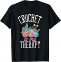 Crochet Is My Therapy Crocheting Scarf Crochetier Yarn Hook Yarn Supply | Trending 2025 | Perfect for Crafters