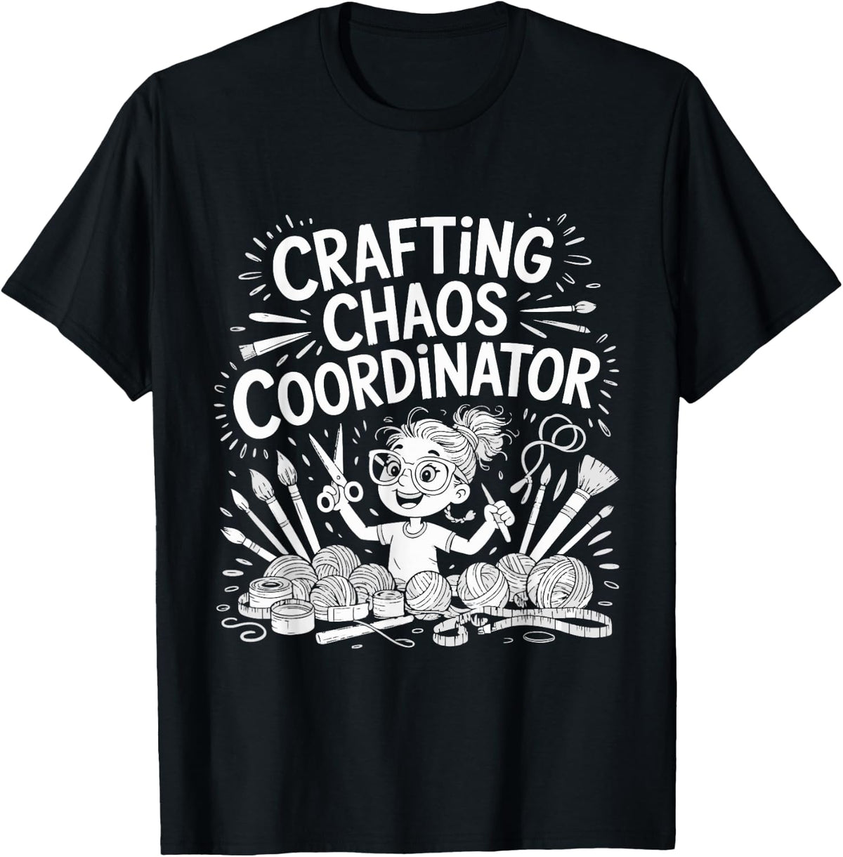 Crafting Chaos Coordinator Yarn Crochet DIY Humor Yarn Supply | High Search Volume | Perfect for Crafters