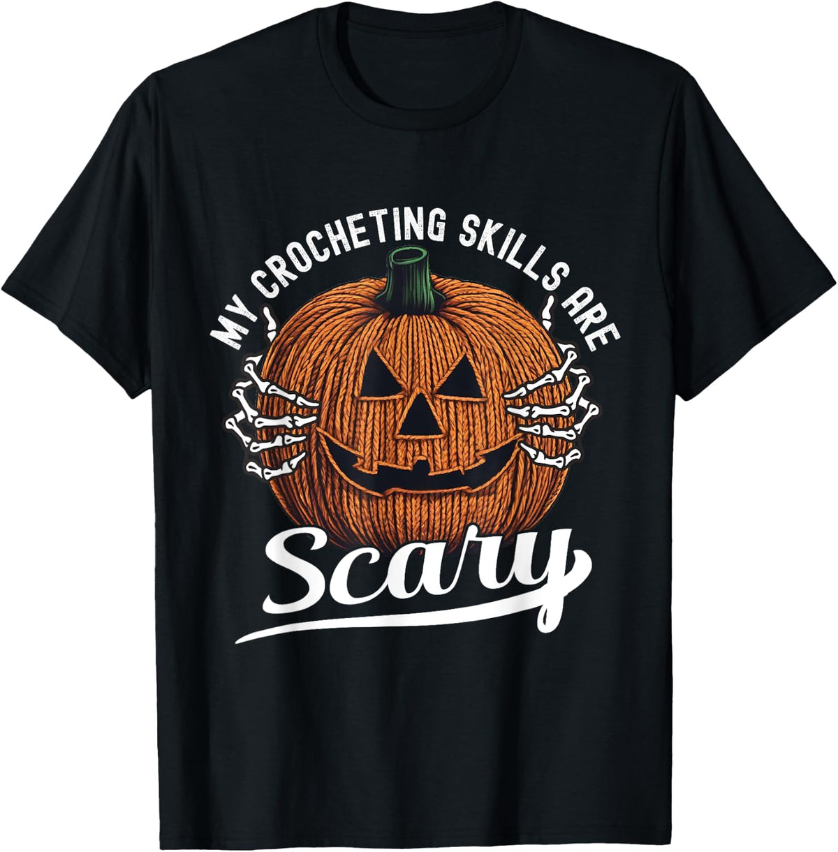 Crochet Yarn Halloween Pumpkin Yarn Lovers Funny Crocheters Yarn Supply | Top Rated | Best Seller Choice