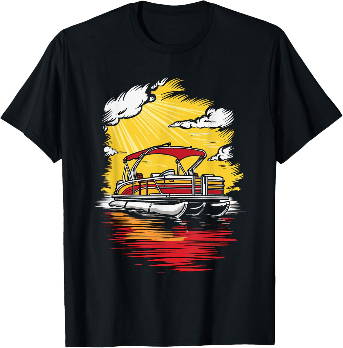 Pontoon Boat Retro Apparel Viral TikTok Find US Top Pick