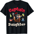 Captain Daughter Summer Humor Beach Cruise Boating Pirate Apparel High Search Demand US Top Pick