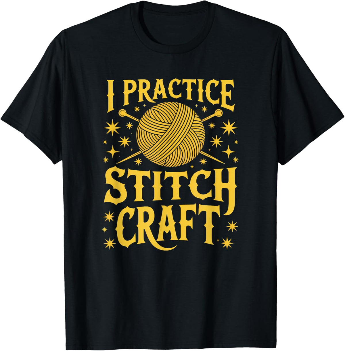 I Practice Stitch Craft Funny Knitting Yarn Graphic Yarn Supply | Trending 2025 | High CTR Title
