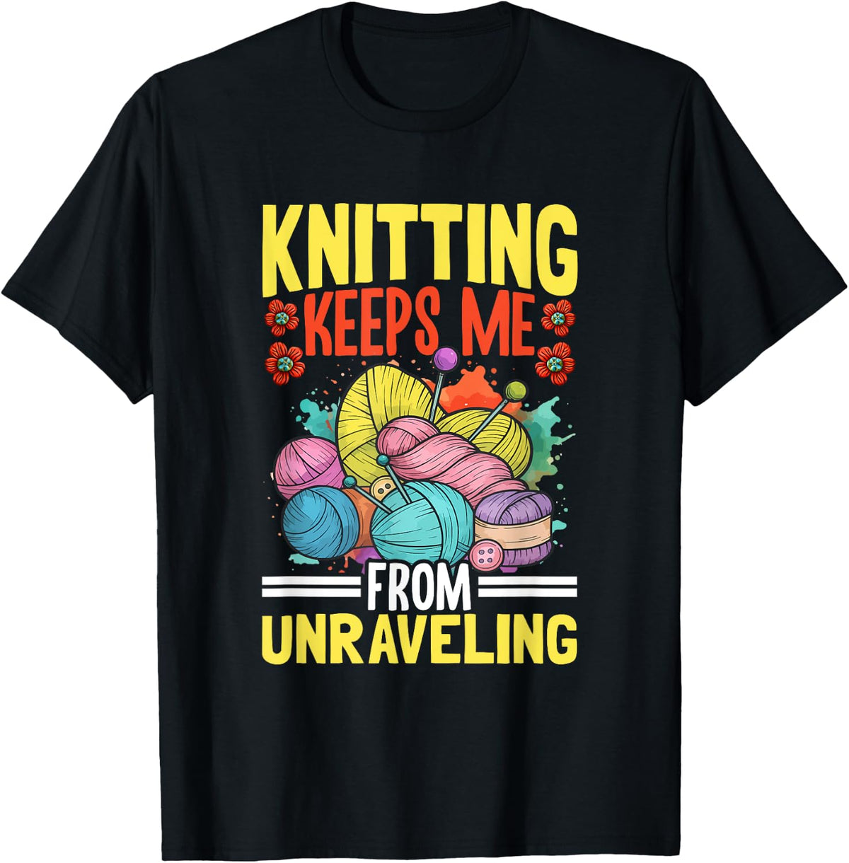 Knitting Keeps Me Unraveling Colorful Yarn Yarn Supply | High Search Volume | High CTR Title