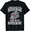 Houseboat Ship Captain Anchor Boating Houseboat Owner Apparel Premium Print Best Seller Look