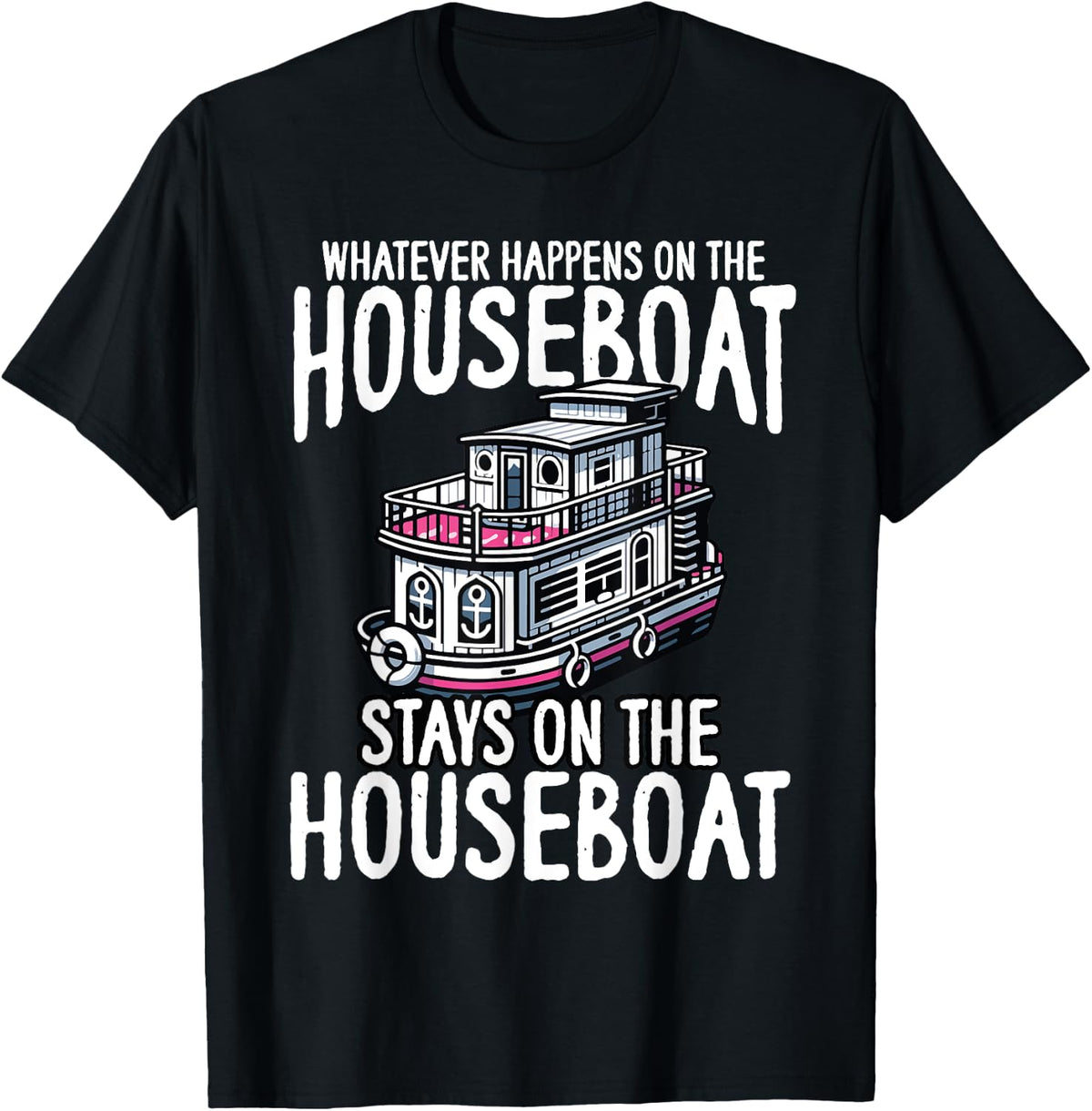 Houseboat Ship Captain Anchor Boating Houseboat Owner Apparel Premium Print Best Seller Look