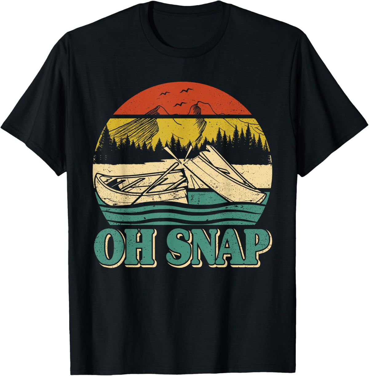 Oh Snap Canoeing Retro capsize Canoe Boat Apparel Premium Print Fan Favorite