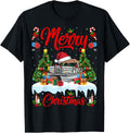 Xmas Tree Lighting Santa Hat Pontoon Boat Christmas Apparel Streetwear Style Everyday Wear