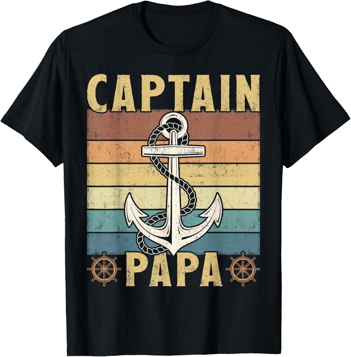Vintage Captain Papa Pontoon Boat Anchor Lake Sailor Boating Apparel High Search Demand Gift Ready
