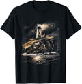 Lighthouse Ocean Nautical Waves Sea Boating Ships Sailing Apparel Trending US US Top Pick