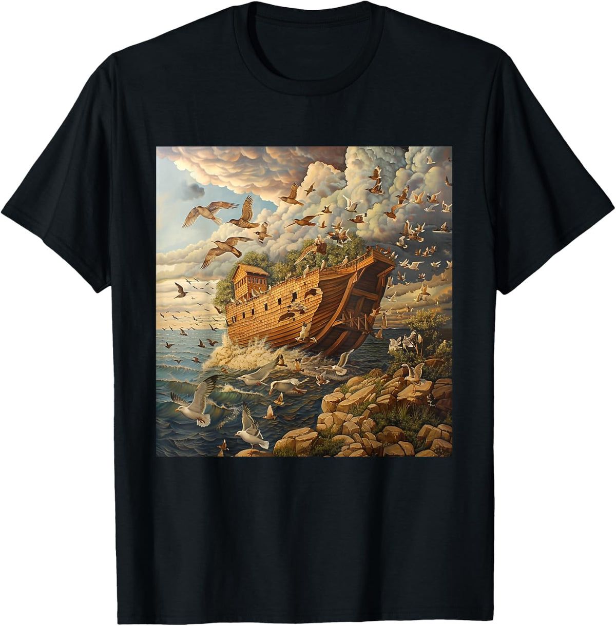 3 Art Noah s Ark Animals History Bible Noah s Ship Apparel Trending US Best Seller Look
