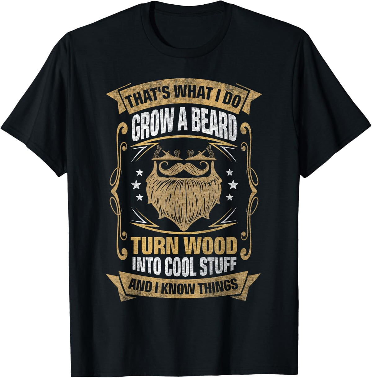 Grow Beard Turn Wood Into Cool Stuff Boat Builder Apparel Streetwear Style US Top Pick